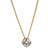 Astrid & Agnes Ida Short Necklace - Gold/Transparent