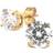 Astrid & Agnes Ida Large Earrings - Gold/Transparent
