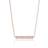 Sif Jakobs Simeri - Rose Gold Plated Necklace w. White Zirconia (SJ-C1011-CZ-RG)