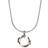 Astrid & Agnes Carrolin Necklace - Silver/Rose Gold/Transparent