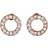Pilgrim Victoria Earrings - Rose Gold/Transparent