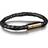 Skultuna Läderarmband Guld Medium 20cm - Svart