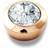 Dyrberg/Kern Strength Toppings - Rose Gold/Transparent