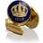 Skultuna Crown Manschettknappar Guld - Royal Blue