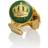 Skultuna Crown Manschettknappar Guld - British Racing Green