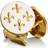 Skultuna Fleur De Lys Cufflinks - Gold/White