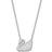 Swarovski Swan Necklace - Silver/White