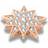 Dyrberg/Kern Wish Ring Topping - Rose Gold/Transparent