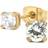 Astrid & Agnes Ida Small Earrings - Gold/Transparent