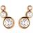 Dyrberg/Kern Lini Earrings - Rose Gold/Transparent