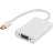 Deltaco Mini DisplayPort - VGA/USB B/Audio Adapter M-F 0.2m
