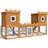 vidaXL Outdoor Large Rabbit Hutch House