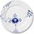 Royal Copenhagen Blue Fluted Mega Flad tallerken 22cm