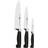 Zwilling Four Star 35048-000 Kødkniv, Skrællekniv, Universalkniv, Grøntsagskniv, Kokkekniv