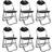 vidaXL 241494 6-pack Stol