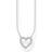 Thomas Sabo Open Heart Pave Necklace - Silver/Transparent