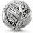 Thomas Sabo Karma Beads Feather Charm - Silver/Black