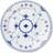 Royal Copenhagen Musselmalet Riflet Flad tallerken 25cm 25cm