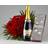 Bloomit Red Roses Sparkling Wine & Chocolate