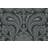 Cole & Son Tapete Malabar Gilver on Charcoal gris