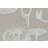 Cole & Son Lily Designtapete von and Kieselgrau/ Weiß gris
