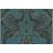 Cole & Son Wyndham Designtapete von Teal Charcoal turchese