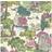 Cole & Son Tapete Versailles Grand von Pink Chartreuse vert/multicolore