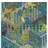 Cole & Son Miami Wallpaper Contemporary Collection Navy 105/4018 Roll