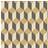 Cole & Son Delano Wallpaper Geometric Collection Gold Black 105/7030 Roll