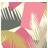 Cole & Son Deco Palm Wallpaper Geometric Ii Collection Roll Pink 105/8038