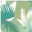 Cole & Son Tapete Deco Palm Green vert