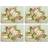 Pimpernel Antique Rose Glasunderlägg 4st