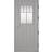 Kaski Classic Skellefteå Ytterdörr Crepiglas S 2502-B V (100x200cm)