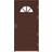 Kaski Classic Gävle Ytterdörr Crepiglas S 7010-Y70R V (90x210cm)