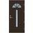 Kaski Soldrömmar Milano Ytterdörr Klarglas S 8005-Y20R V (90x210cm)
