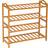 tectake Bamboo 4 Shelves Shoe Rack 67.5x68cm