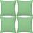 vidaXL 130925 4-pack Cushion Cover Green (40x40cm)