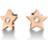 Tommy Hilfiger Star Earrings - Rose Gold/Transparent