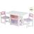 Kidkraft Heart Table & Chair Set with Pastel Bins