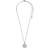 Pilgrim Taurus Zodiac Sign Necklace - Silver/Transparent