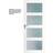 Swedoor Unique GW04L Innerdörr Klarglas S 0502-Y V, H (100x200cm)
