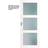Swedoor Unique GW03L Inderdør Klart glas S 0502-Y H (92.5x204cm)