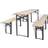 vidaXL 42207 Patio Dining Set, 1 Table incl. 2 Sofas