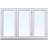 SP Fönster Stabil PLUS F3 18-06 Trä Sidohängt fönster 3-glasfönster 180x60cm