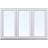 SP Fönster Balans PLUS F3 20-08 Aluminium Vridfönster 3-glasfönster 200x80cm