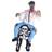 Morphsuit Skeleton Piggyback Costume