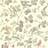 Cole & Son Tapete Winter Birds von Linen creme/vert