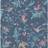 Cole & Son Hummingbirds Wallpaper Archive Anthology Dark Blue multi-colour 100/14068 Roll