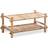 vidaXL Bamboo 2 Floors Shoe Rack 80x36cm