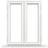 Tanum FS+FS:10x11 Aluminium Sidohängt fönster 3-glasfönster 100x110cm